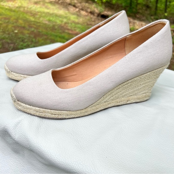 Jcrew Seville espadrille wedges in canvas, size 9.4 - Picture 1 of 11